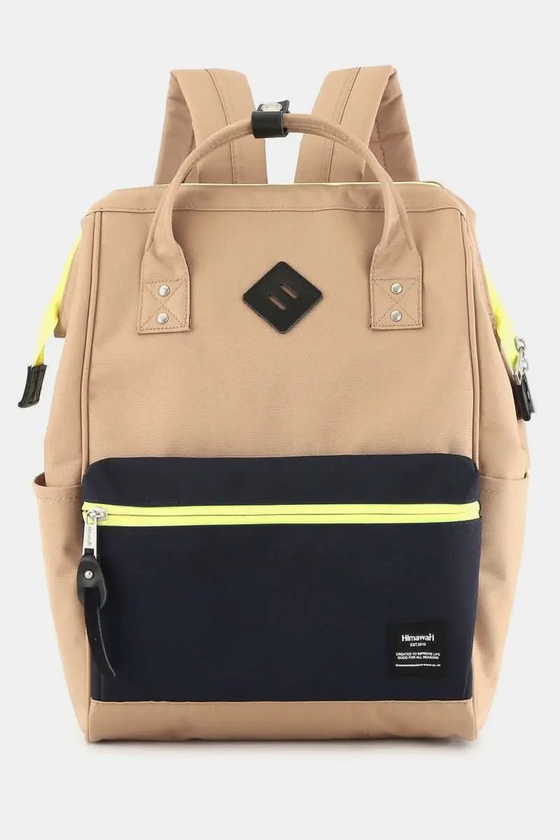 Himawari Contrast Waterproof Backpack Bag with Reinforced Edges - Love Salve